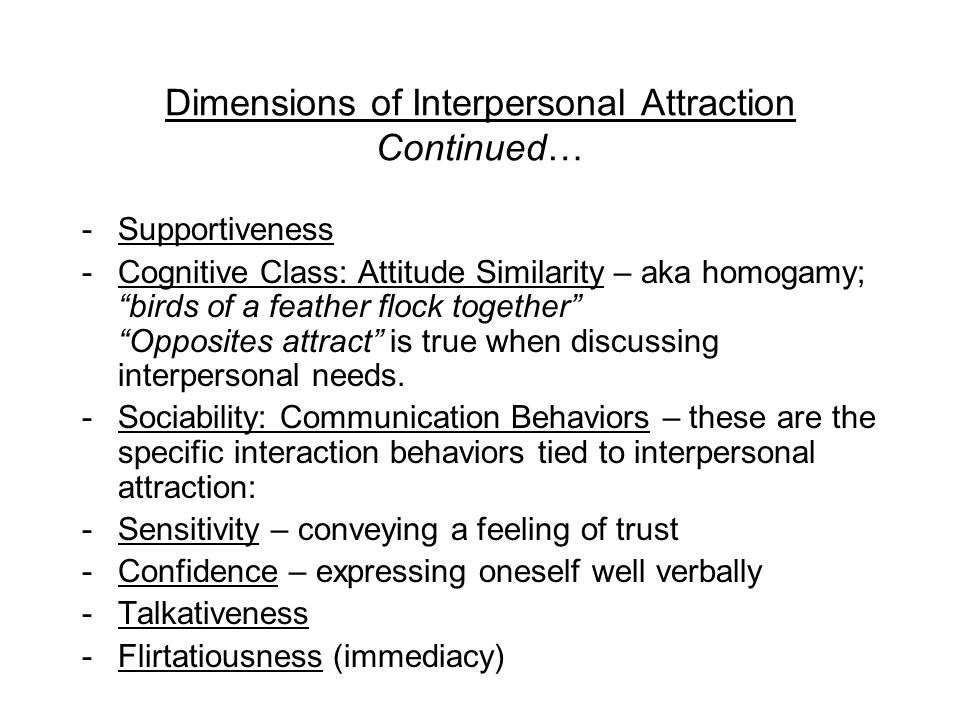 interpersonal needs definition