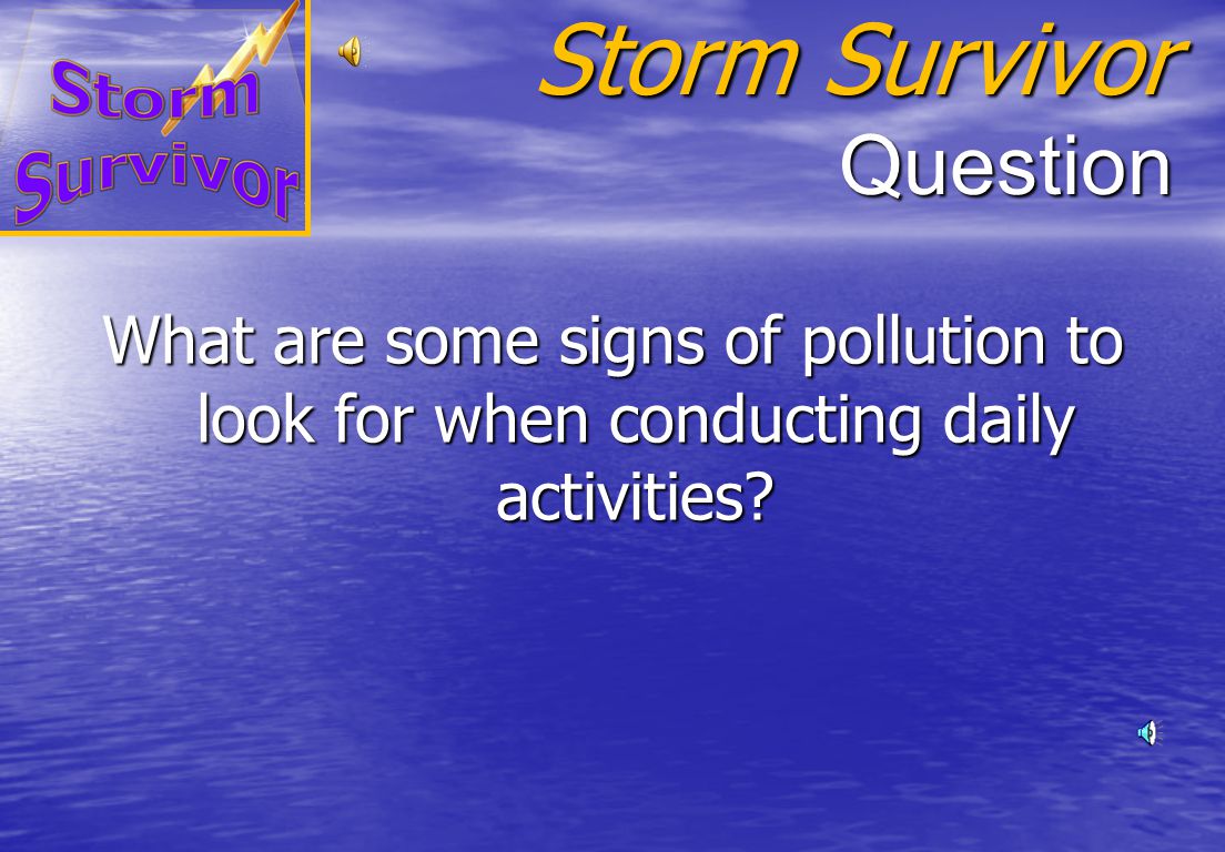Storm Survivor Answer Oil-based paints contain hazardous substances that require special handling.
