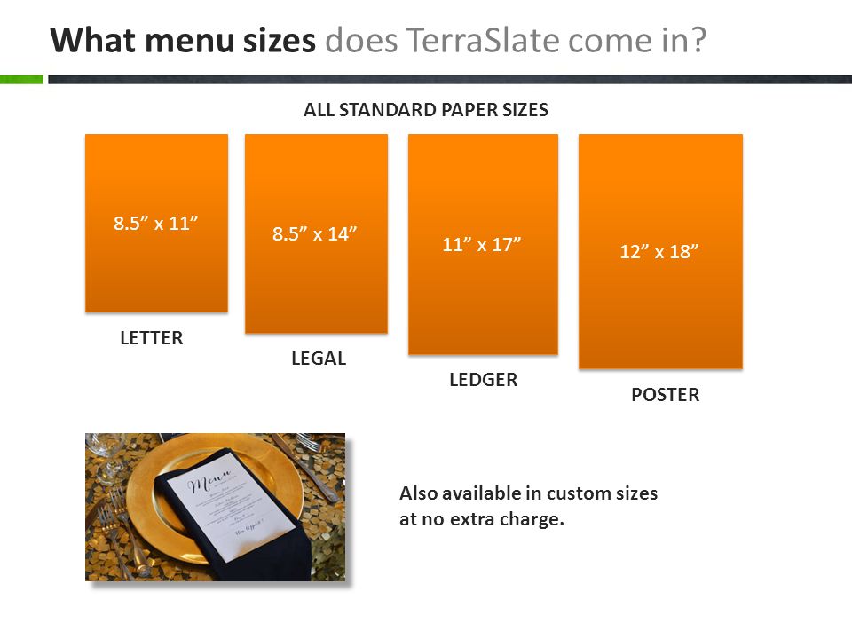 TerraSlate Paper 8 Mil 8.5 x 14 Waterproof Laser Printer/Copy Paper 250 Sheets