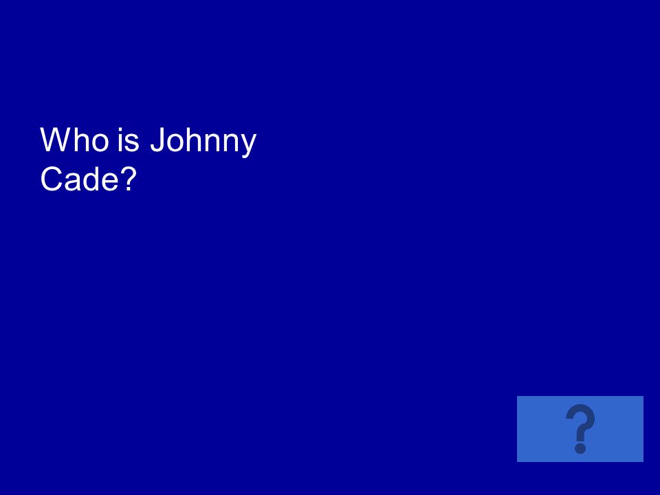 Who is Johnny Cade