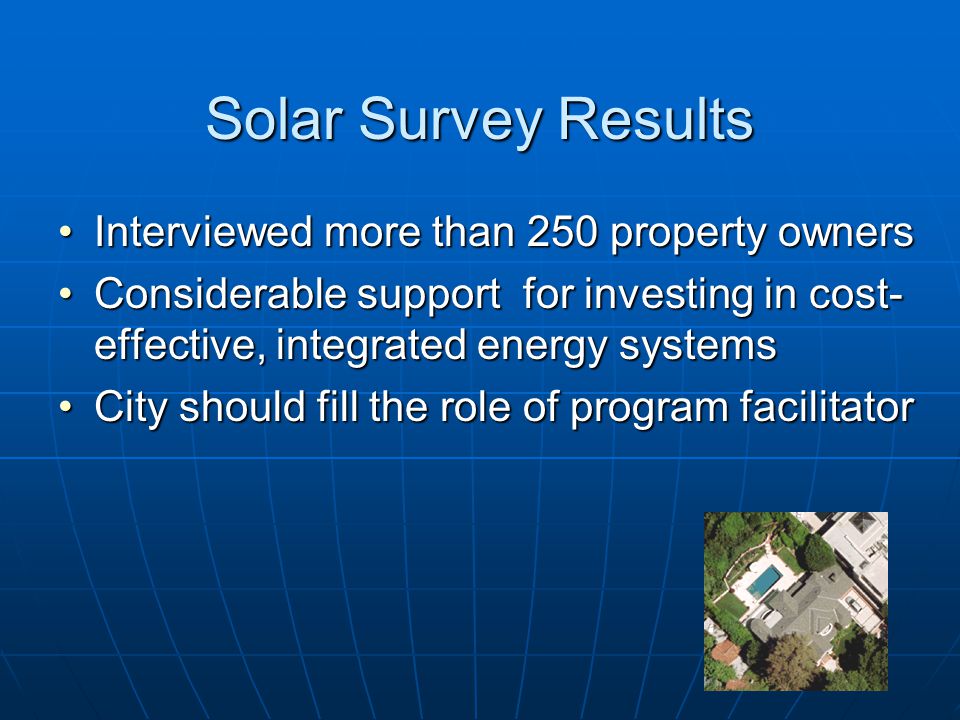 Solar Study Results 24 million sq.ft. total usable roof area for solar24 million sq.ft.