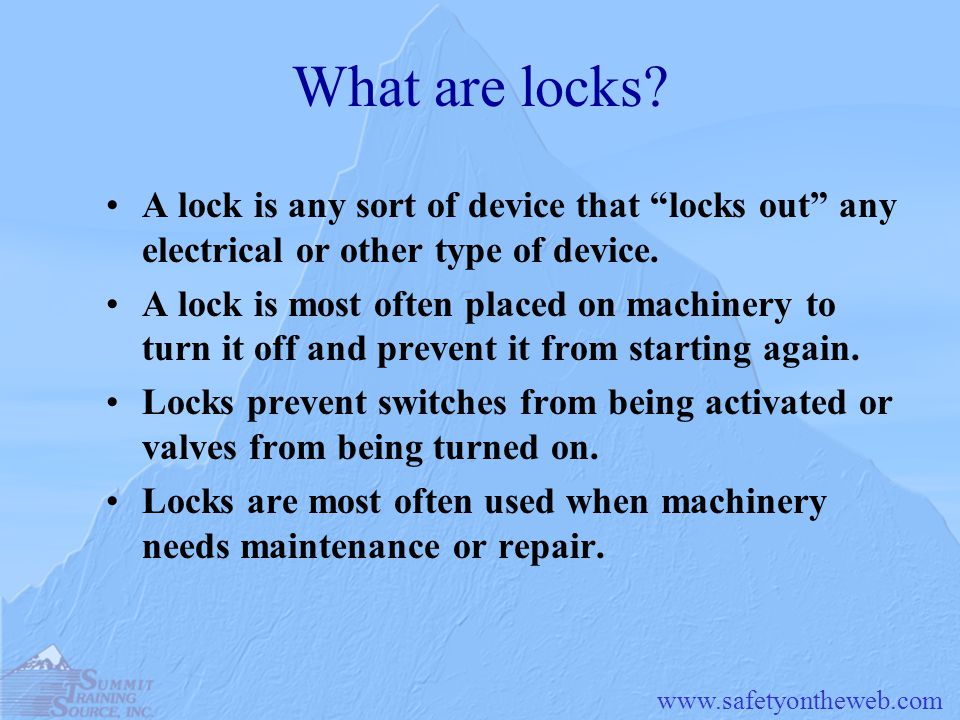What are locks.