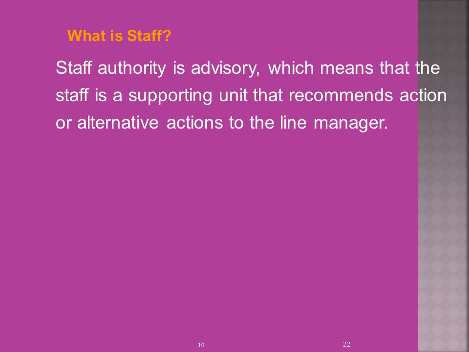 What is Staff.