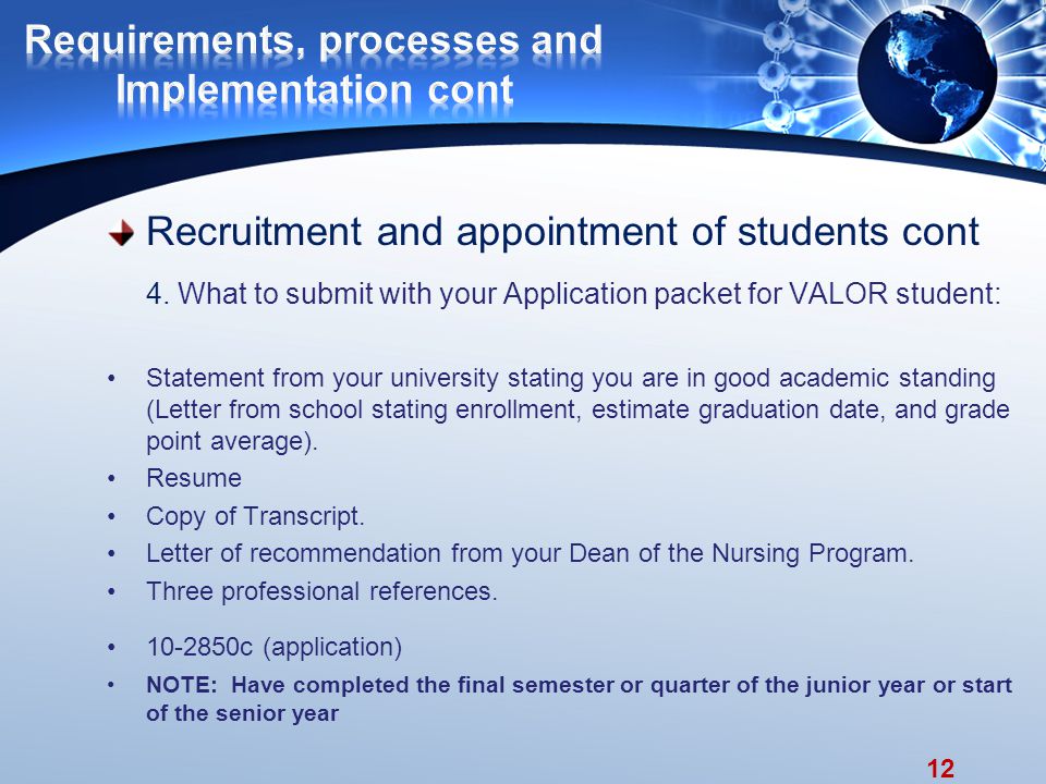 12 Recruitment and appointment of students cont 4.