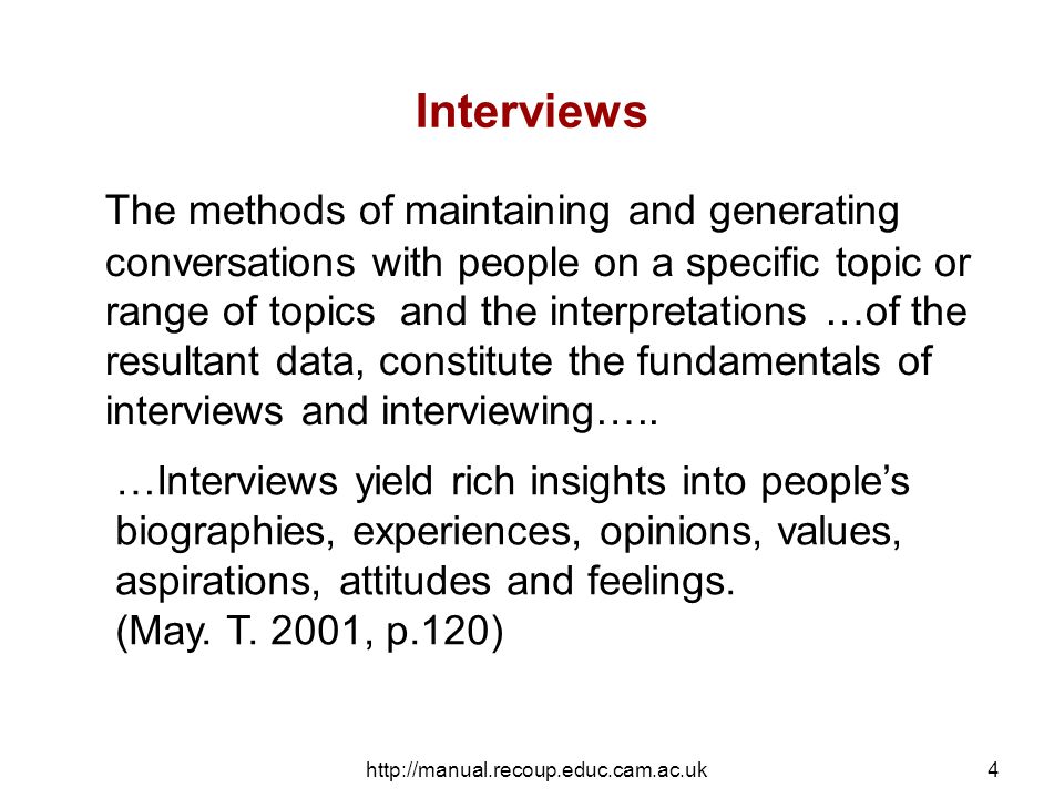 INTERVIEWS. An interview is a powerful research instrument which can help  understand… Perceptions Feelings Understandings. - ppt download
