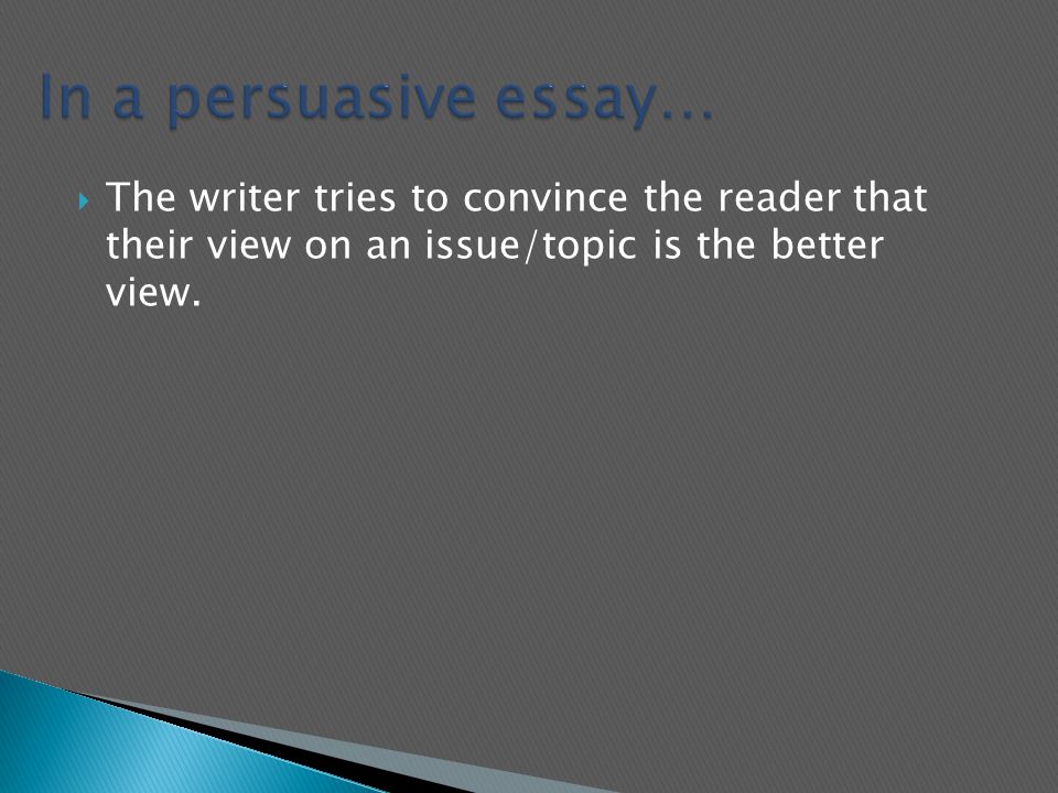 Graduating High School Essay The Writer Tries To Convince The Reader That Their View On An Issuetopic Is The Better View Sample Essay Paper also Modern Science Essay Communication Intended To Induce Belief Or Action Opinion A Essay Writing Business