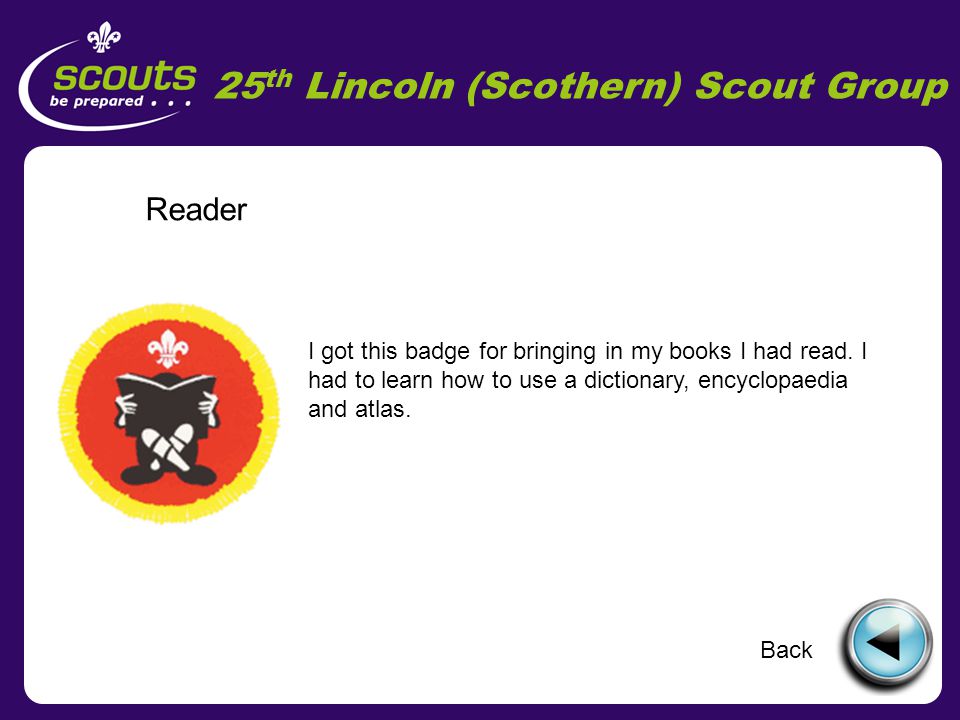 25 th Lincoln (Scothern) Scout Group Air Activities I got this badge for going to see the Red Arrows.