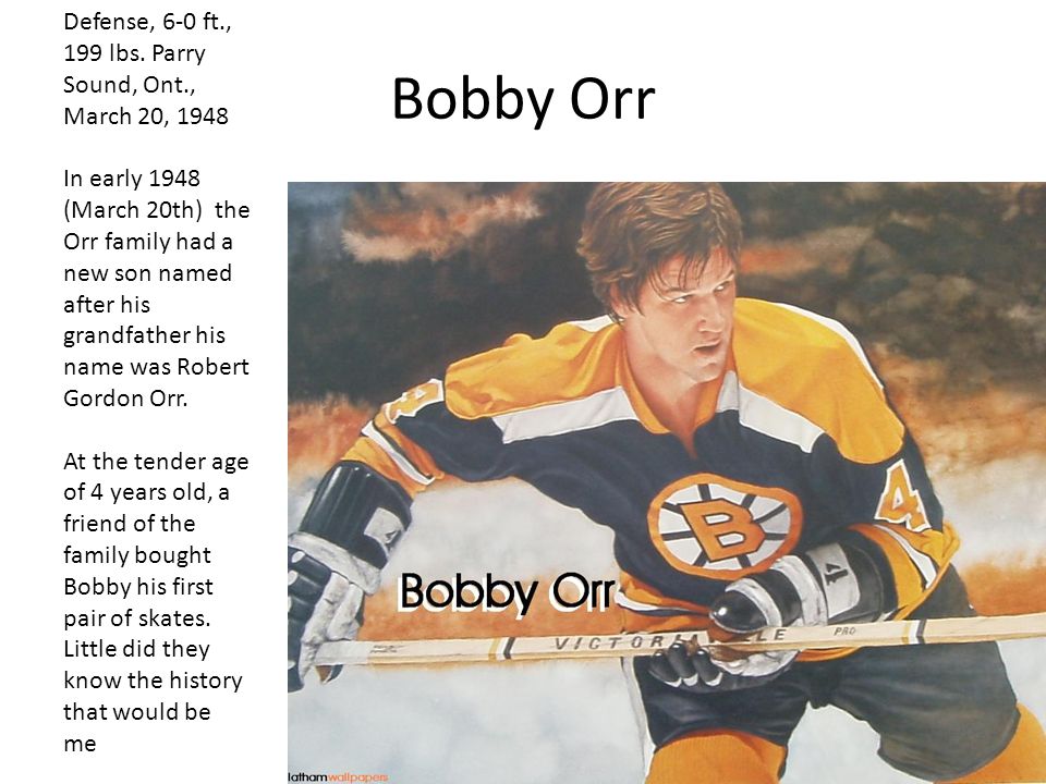 Bobby Orr Defense, 6-0 ft., 199 lbs.