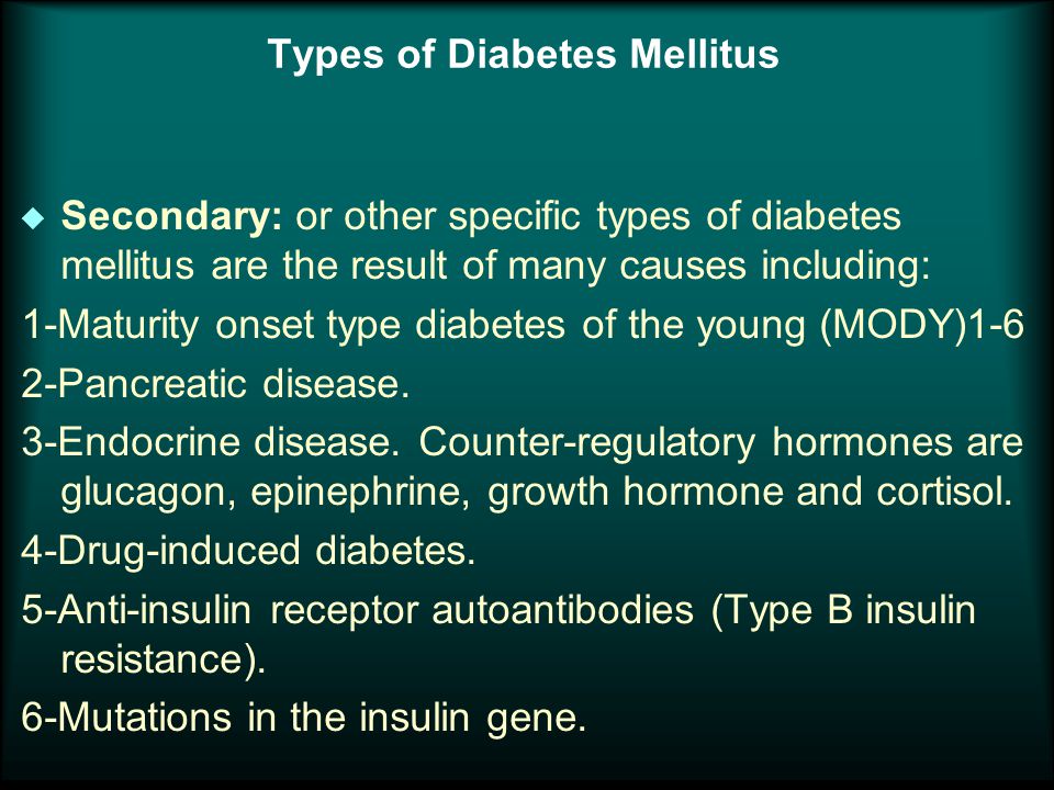 drug induced diabetes mellitus type 2)