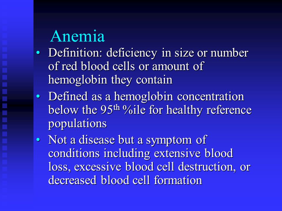 Anemia definition