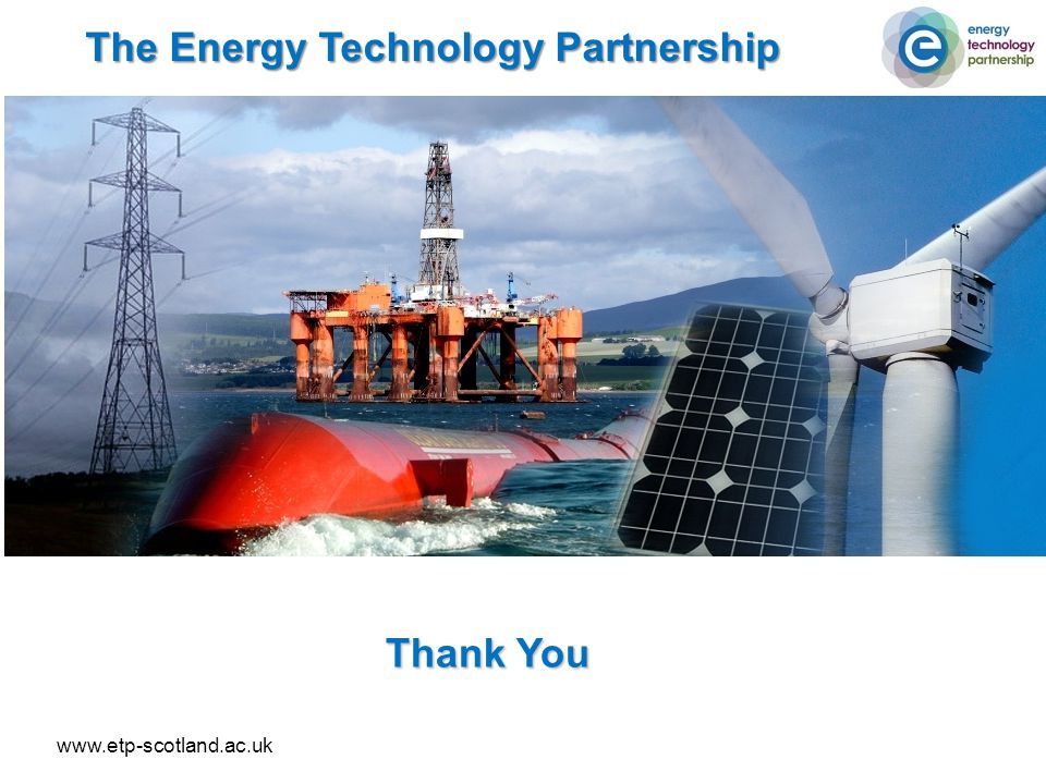 The Energy Technology Partnership Thank You
