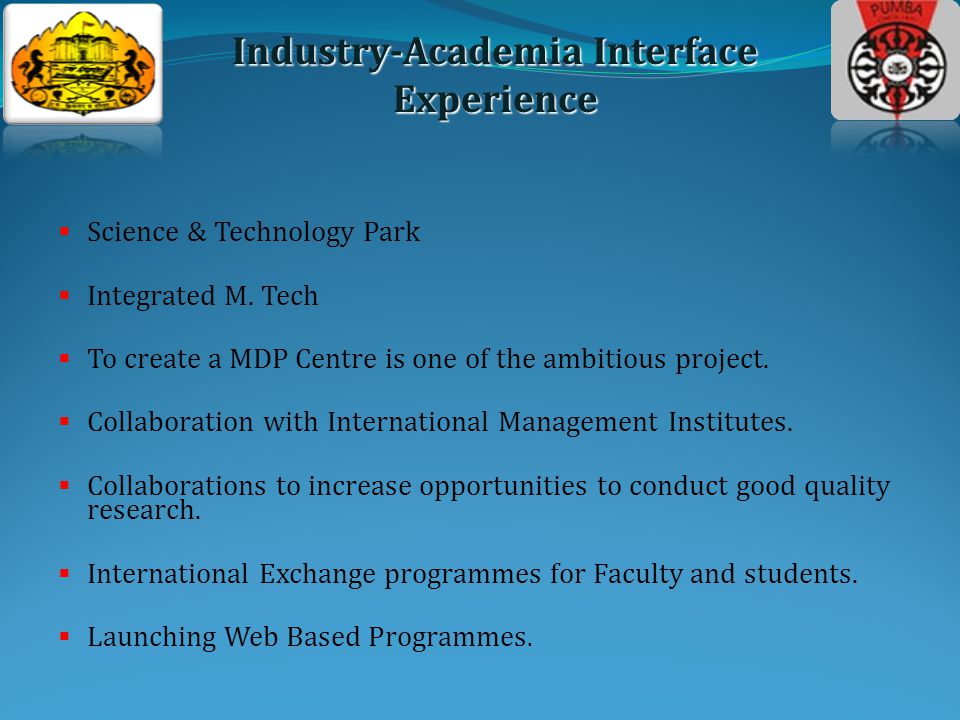  Science & Technology Park  Integrated M.