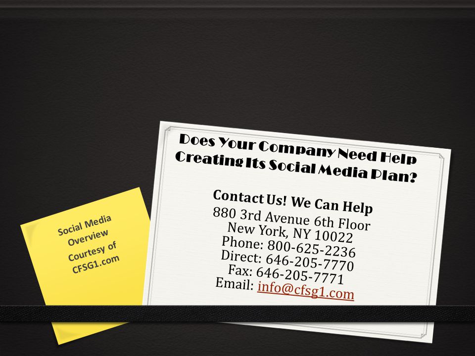Does Your Company Need Help Creating Its Social Media Plan.