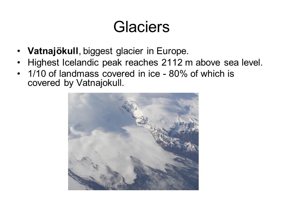 Glaciers Vatnajökull, biggest glacier in Europe.