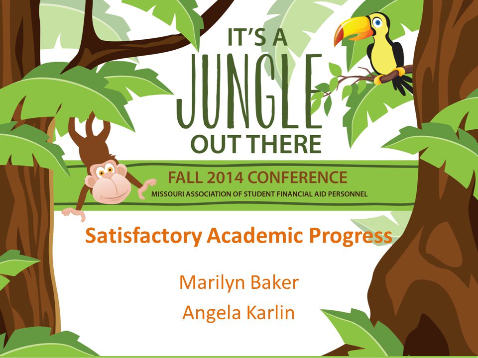 Satisfactory Academic Progress Marilyn Baker Angela Karlin