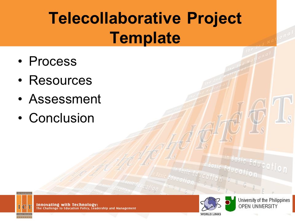 Telecollaborative Project Template Process Resources Assessment Conclusion