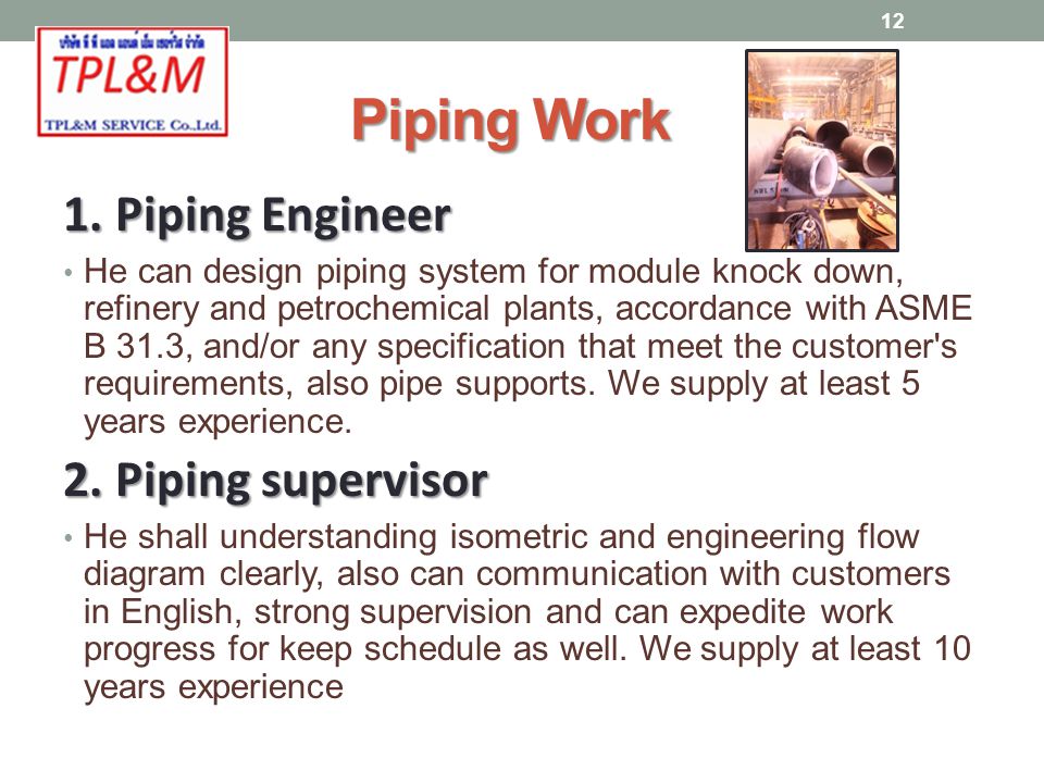 Piping Work 1.