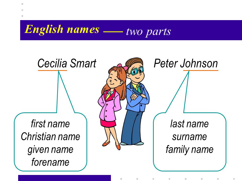 What is a middle name? 