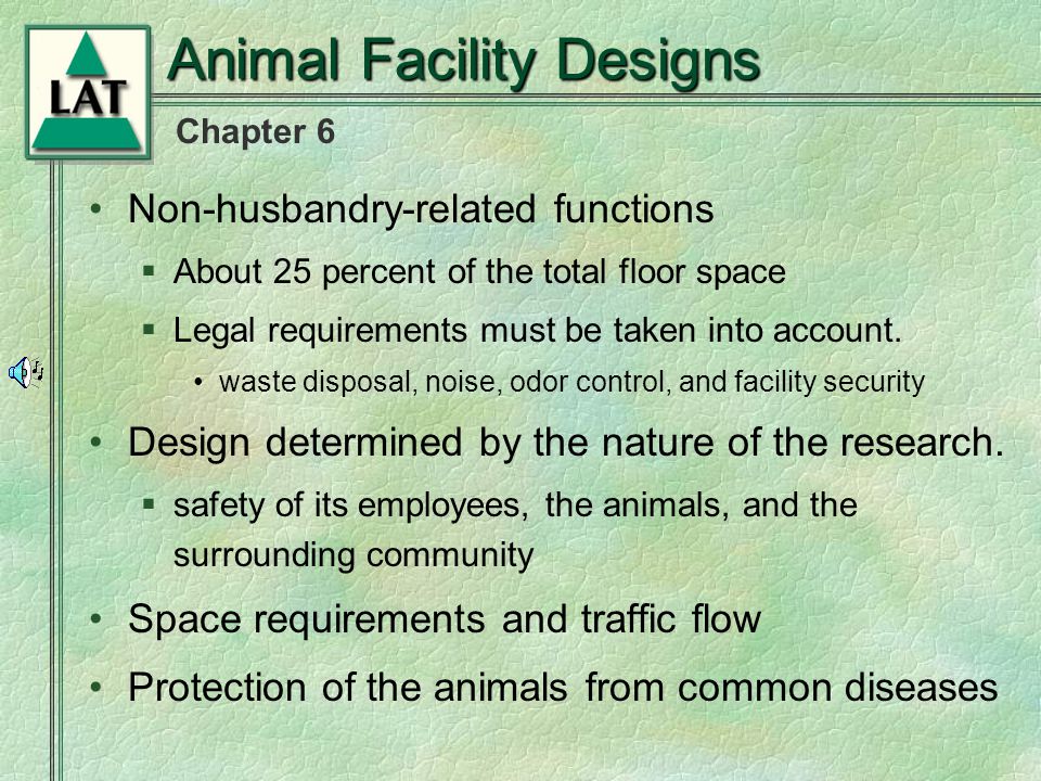 Laboratory Animal Facility Equipment LAT Chapter ppt download