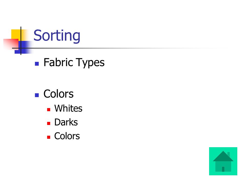 Sorting Fabric Types Colors Whites Darks Colors