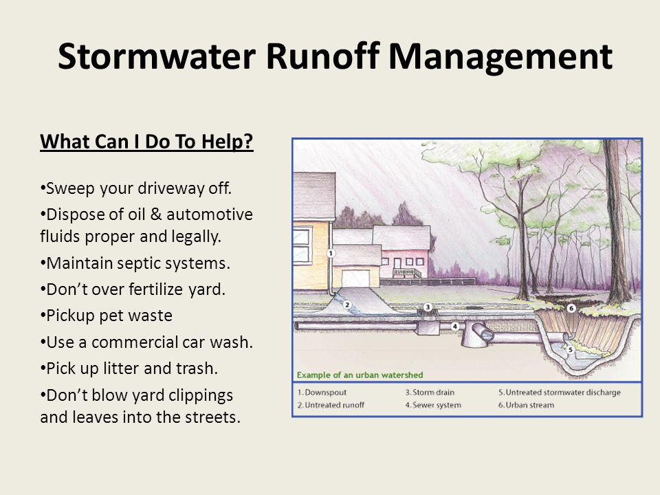 Stormwater Runoff Management What Can I Do To Help.