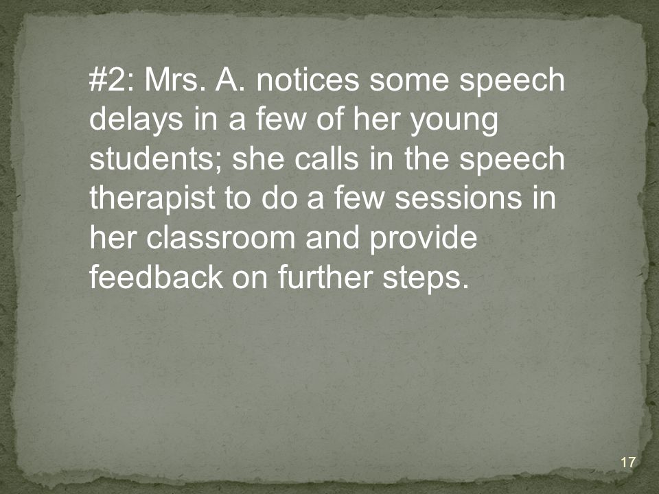 #2: Mrs. A.