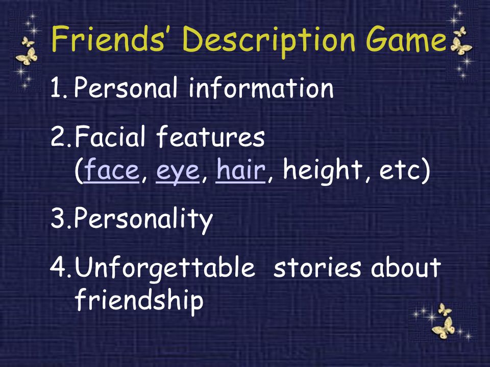 Friends description