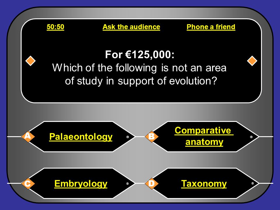 Phone a friend Hello, it s Chris Tarrant on Who wants to be a millionaire, this question is for €64,000.