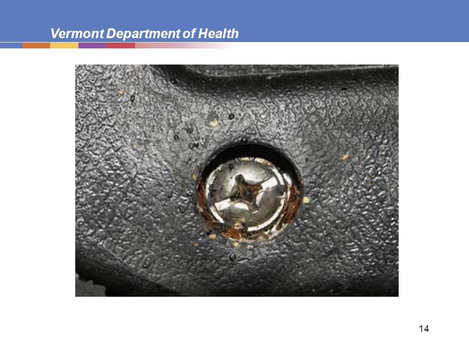 Vermont Department of Health 14