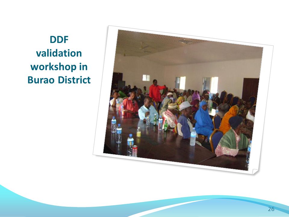 DDF validation workshop in Burao District 26