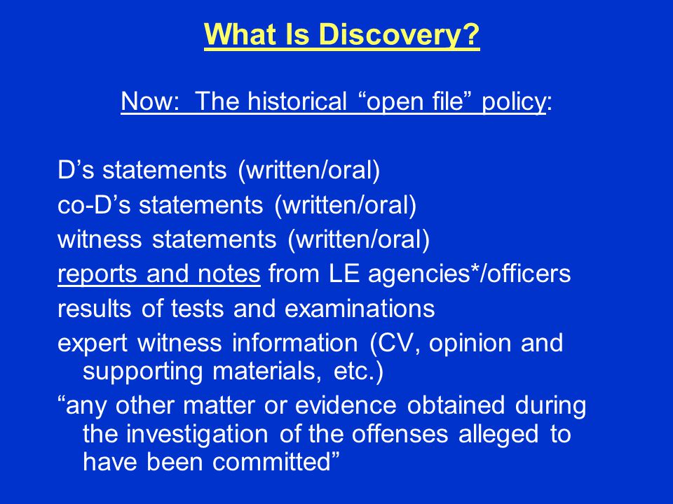 What Is Discovery.