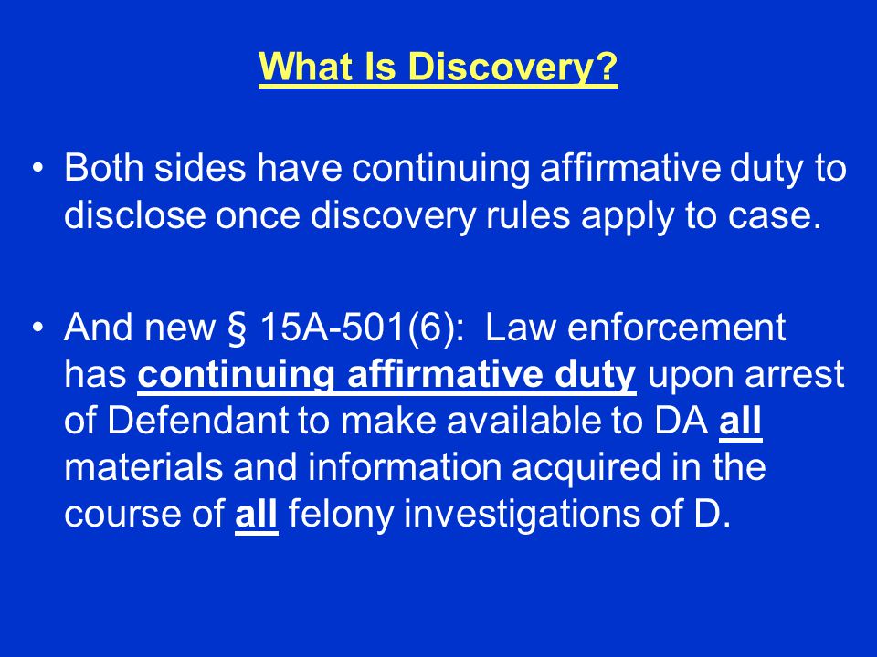 What Is Discovery.