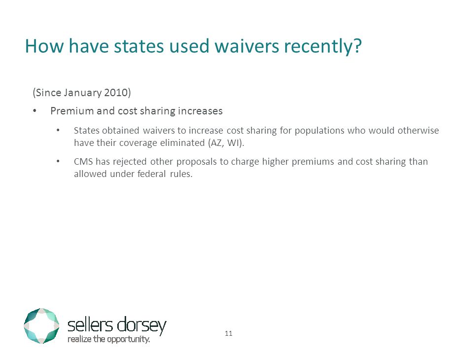 How have states used waivers recently.