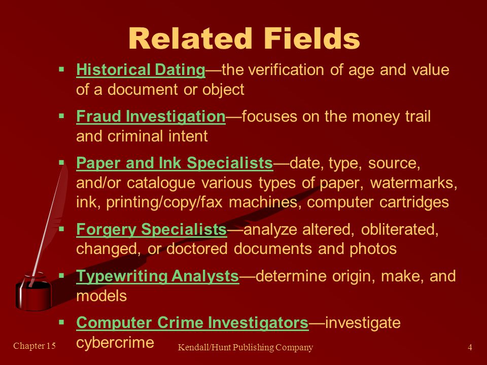 Chapter 15 Document And Handwriting Analysis The Handwriting On