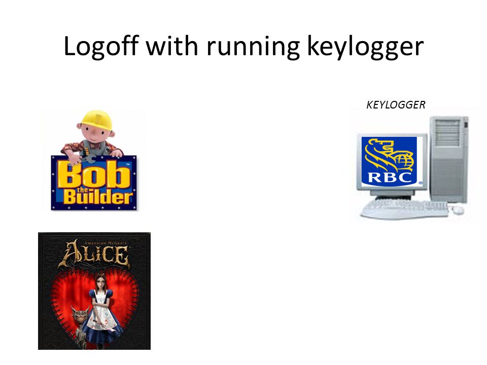 Logoff with running keylogger KEYLOGGER