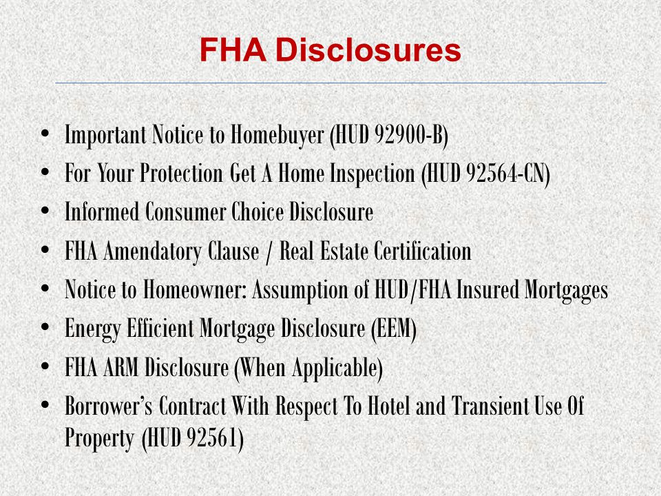 Fha Training Understanding Completing Fha Forms And Disclosures July 11 Presented By Ppt Download Fha Training Understanding Completing Fha Forms And Disclosures July 11 Presented By Ppt Download