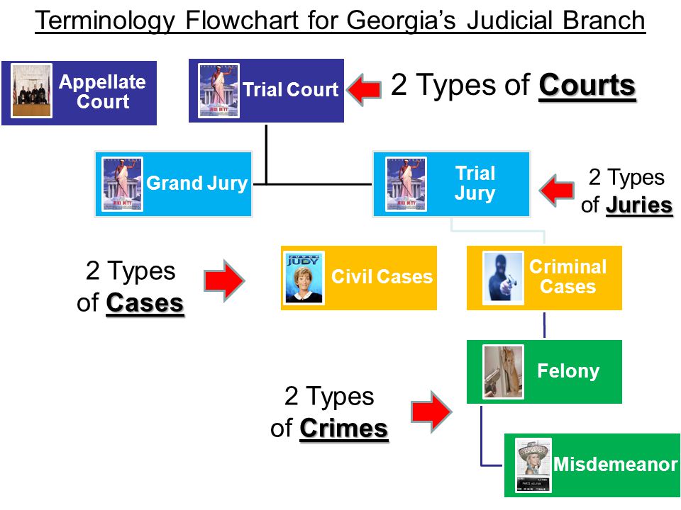 Trial JuryTrial Jury – a group of people decide if the defendant is guilty or innocent.