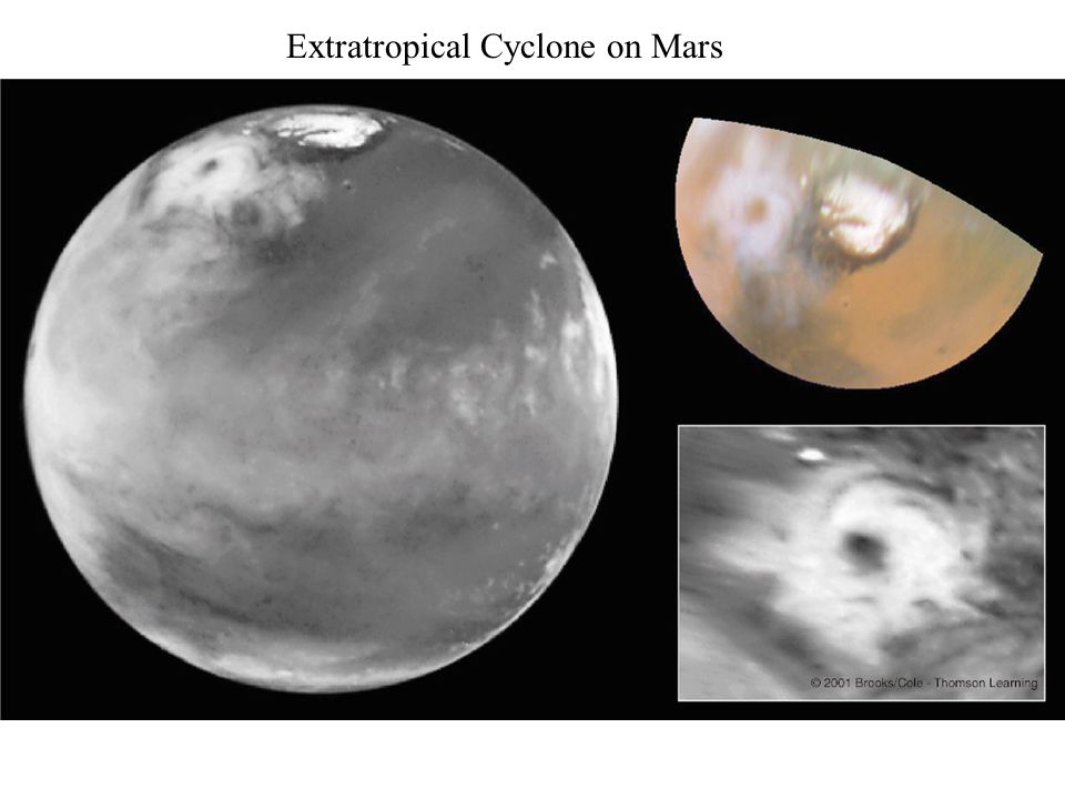 Extratropical Cyclone on Mars