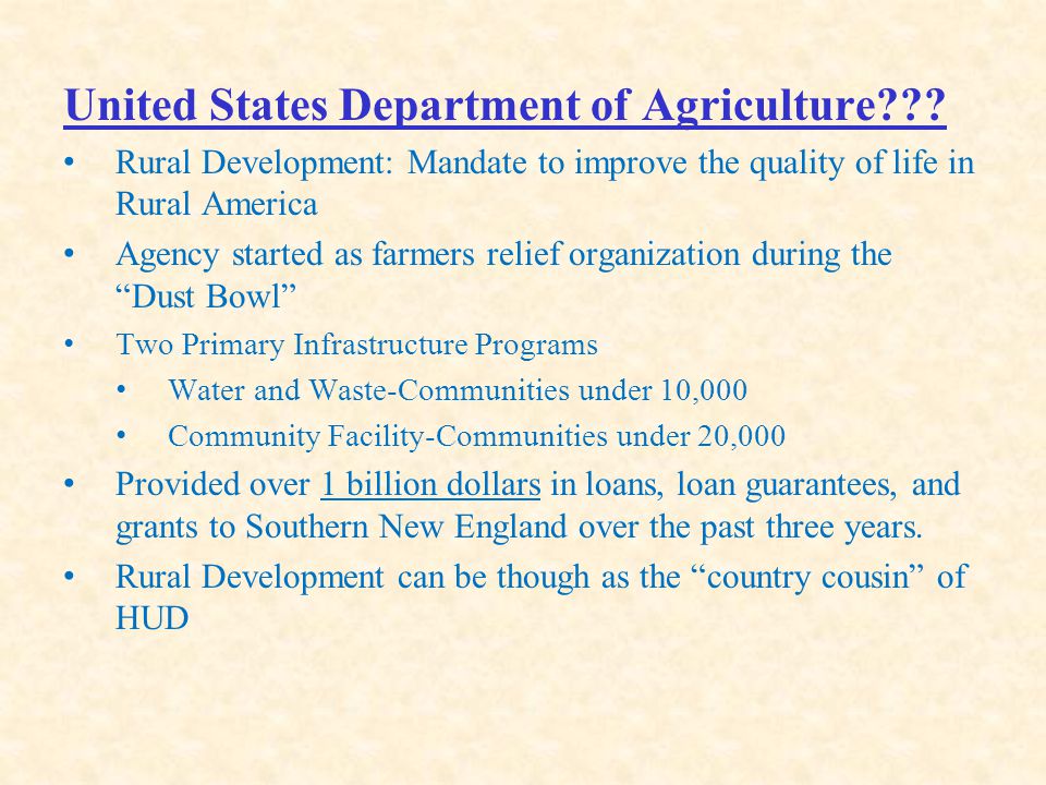 United States Department of Agriculture .