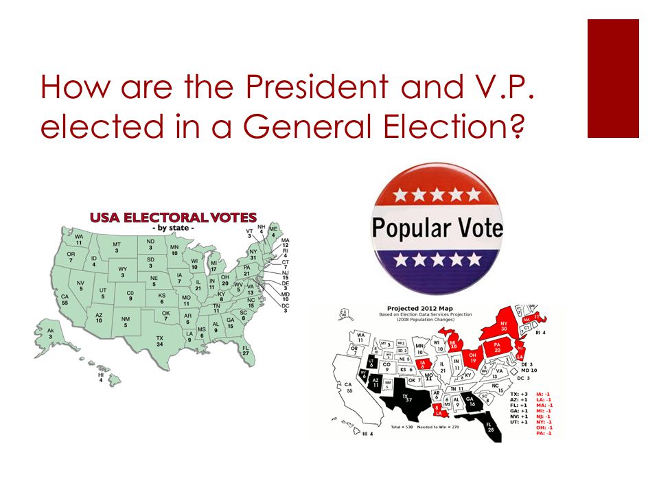 How are the President and V.P. elected in a General Election
