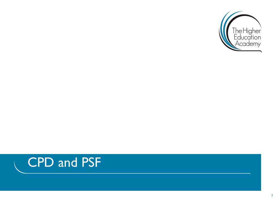 CPD and PSF 7