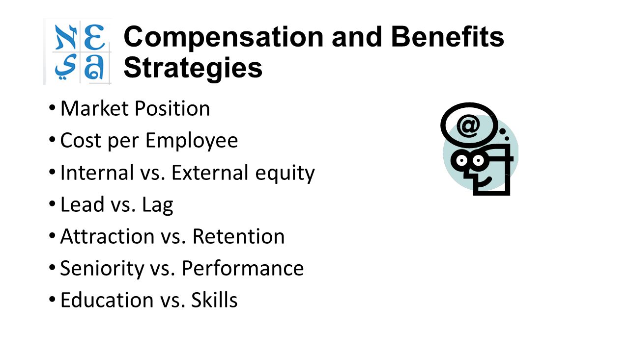 Compensation and Benefits Strategies Market Position Cost per Employee Internal vs.