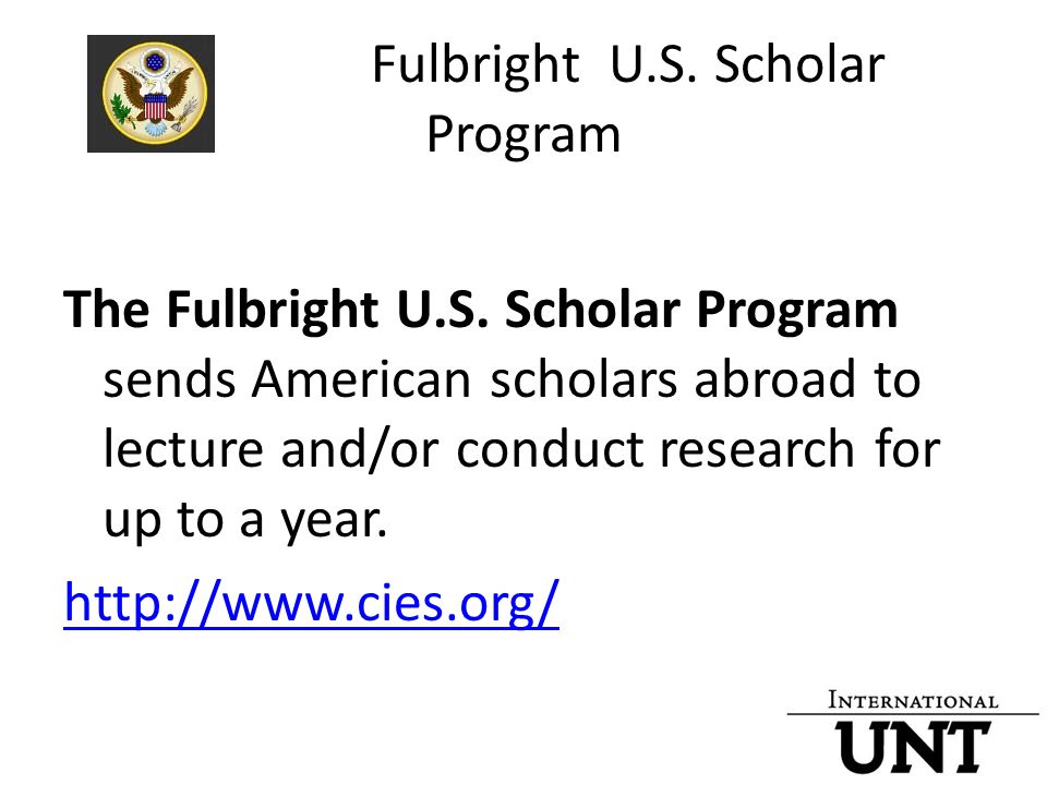 Fulbright U.S. Scholar Program The Fulbright U.S.