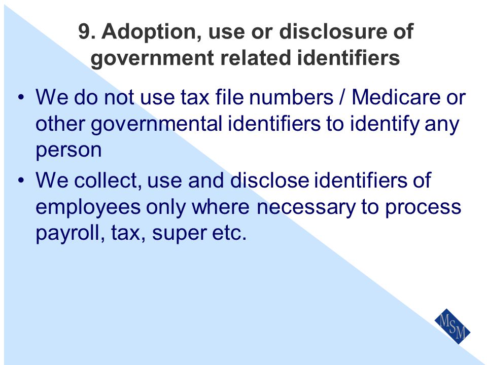 8. Cross-border disclosure of personal information (2) Companies based in UK / EU / USA are OK.