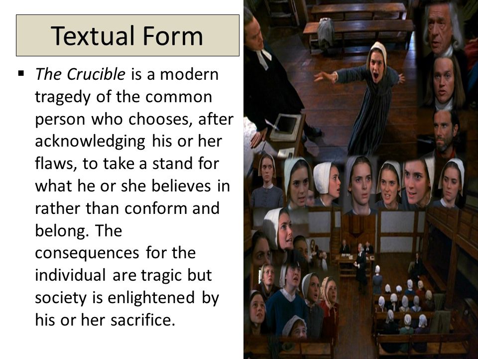 tragedy in the crucible