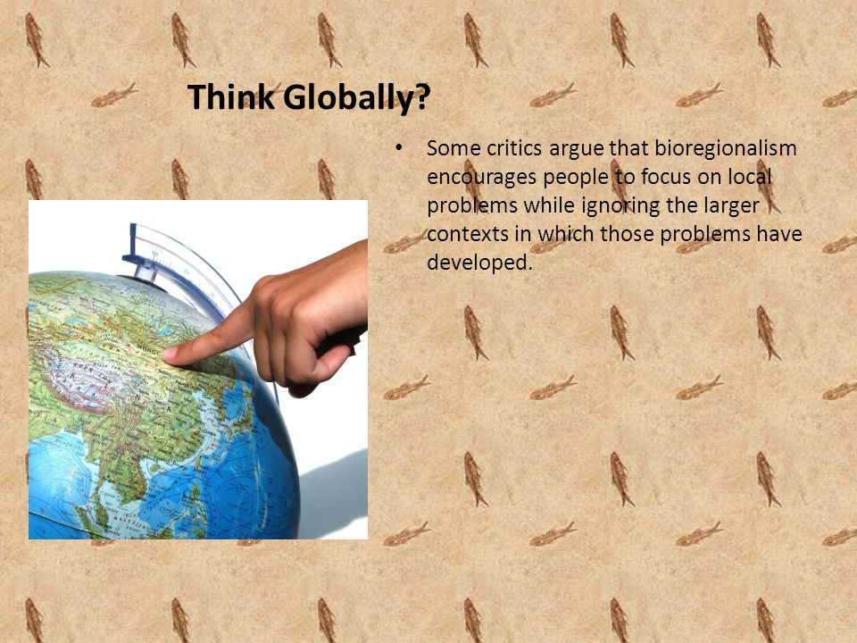 Think Globally.