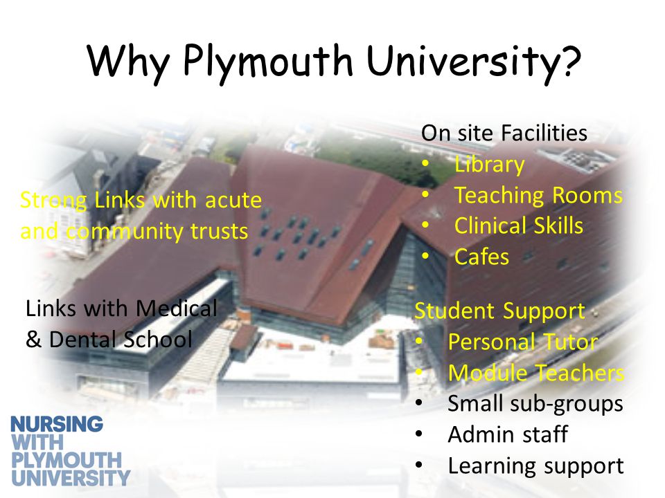 Why Plymouth University.