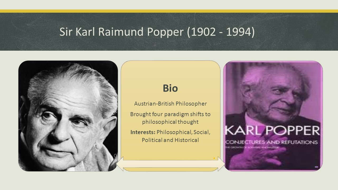 Karl Popper on Science : Conjectures and Refutations Emmanuel Udoh Karl  Popper (1963). Science: Conjecture and refutations. - ppt download
