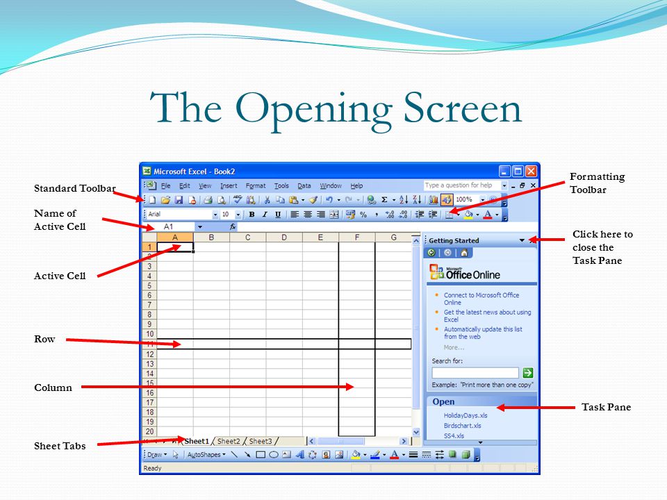 Loading Excel Double Click The Excel Icon On The Desktop If You Have This Or Click On Start All Programs Microsoft Office Microsoft Office Excel Ppt Download