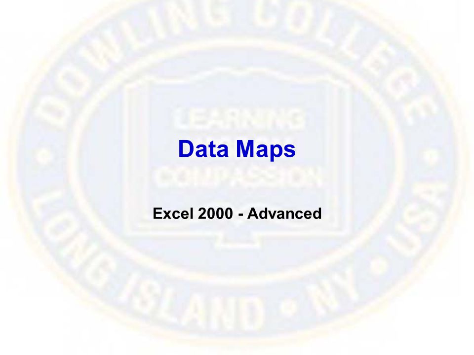 Data Maps Excel Advanced